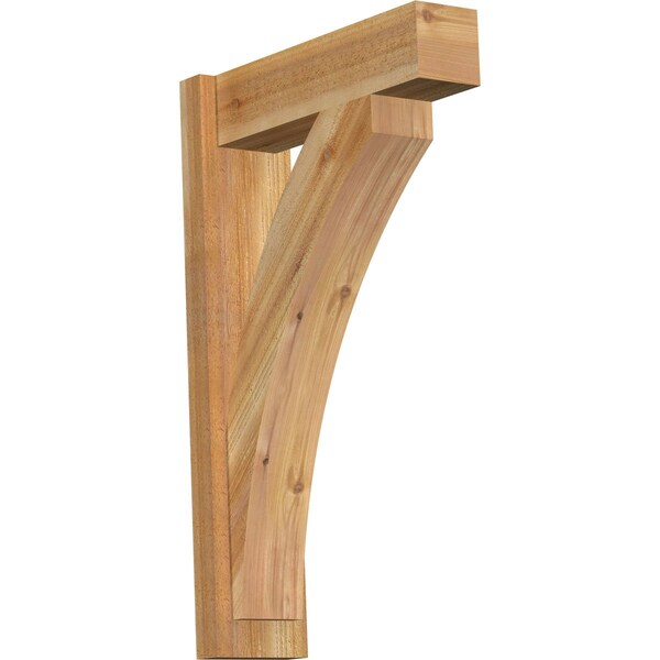 Ekena Millwork Thorton Block Rough Sawn Outlooker, Western Red Cedar, 6"W x 20"D x 32"H OUT06X20X32THR05RWR - main
